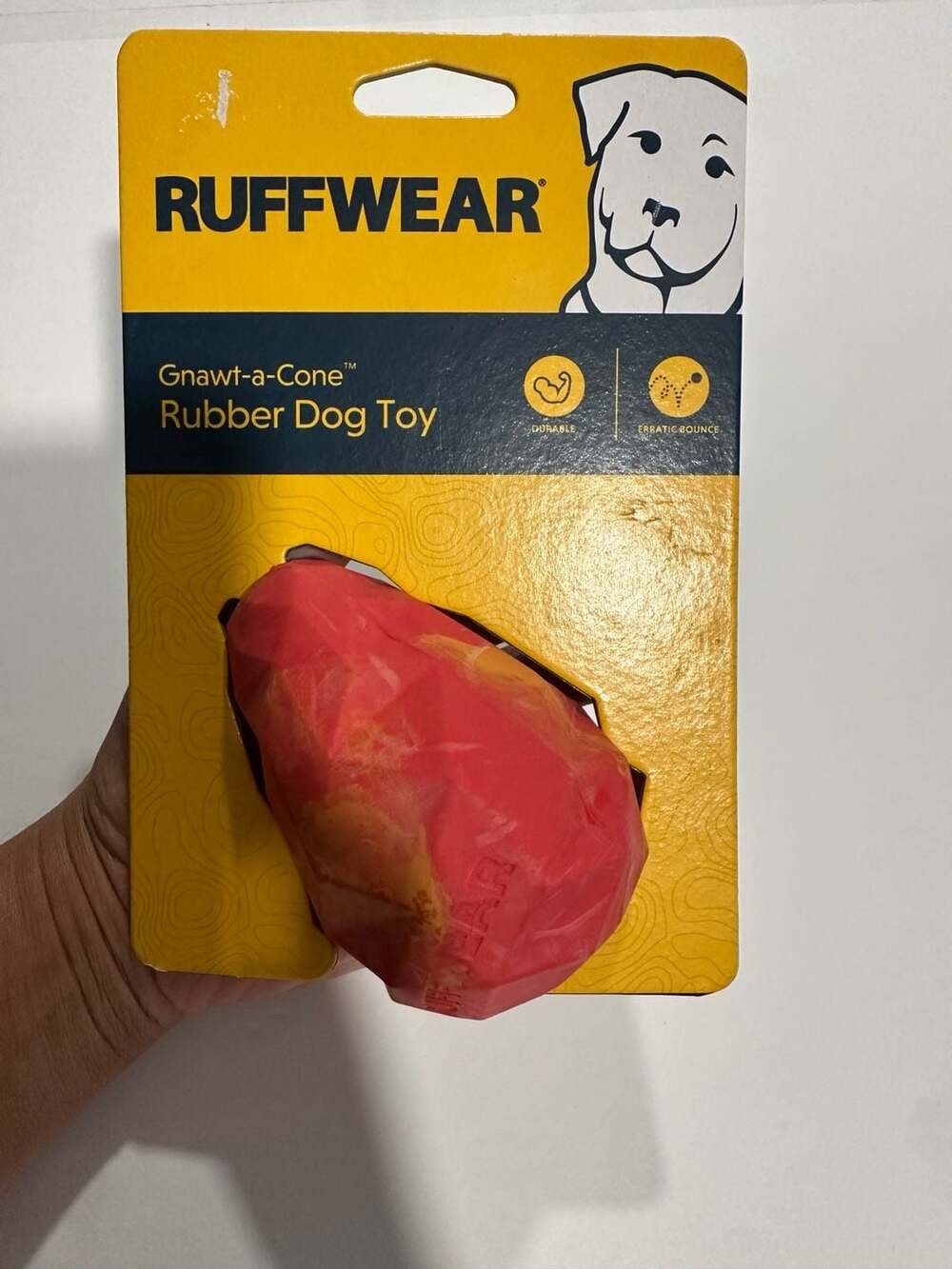 Ruffwear Turnup Rubber Dog Toy brand new in packaging